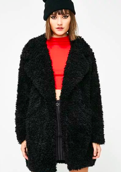 Teddy Bear Coats Have Replaced Puffers As the Hottest Coats of 2019