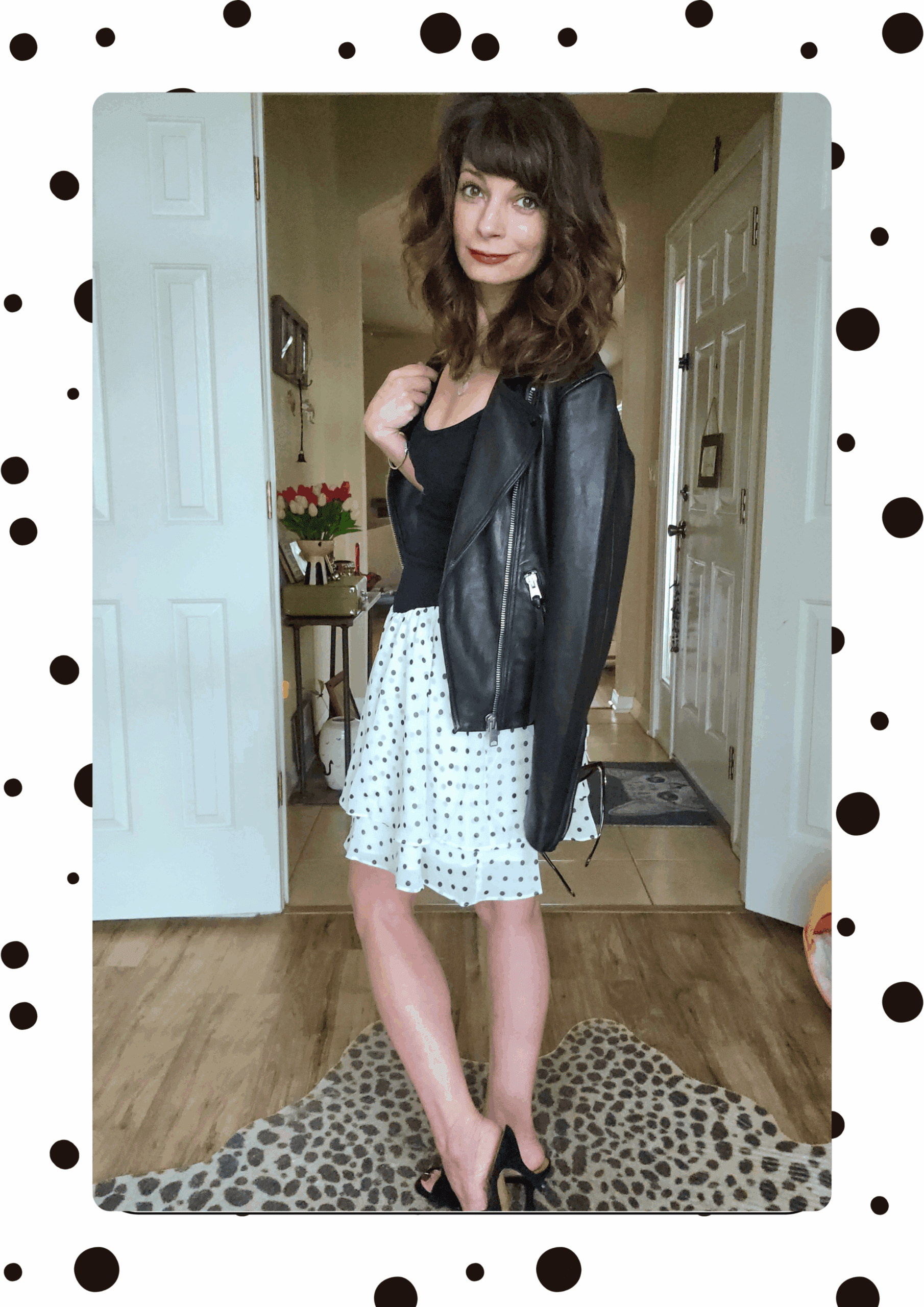 Jupe Plissée Midi Oscar De La Renta - Imprimé Pois - Taille 4 - Neuf Avec étiquettes